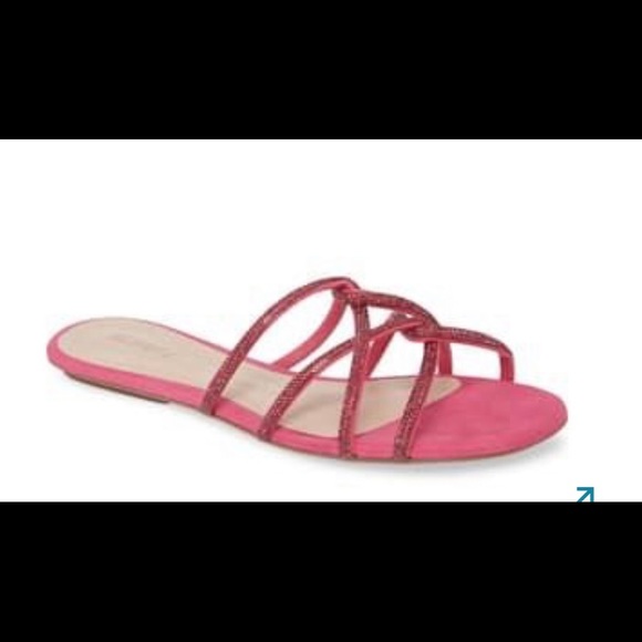 Schultz Sparkling Fuchsia Slip On Sandals NWT - Picture 3 of 12